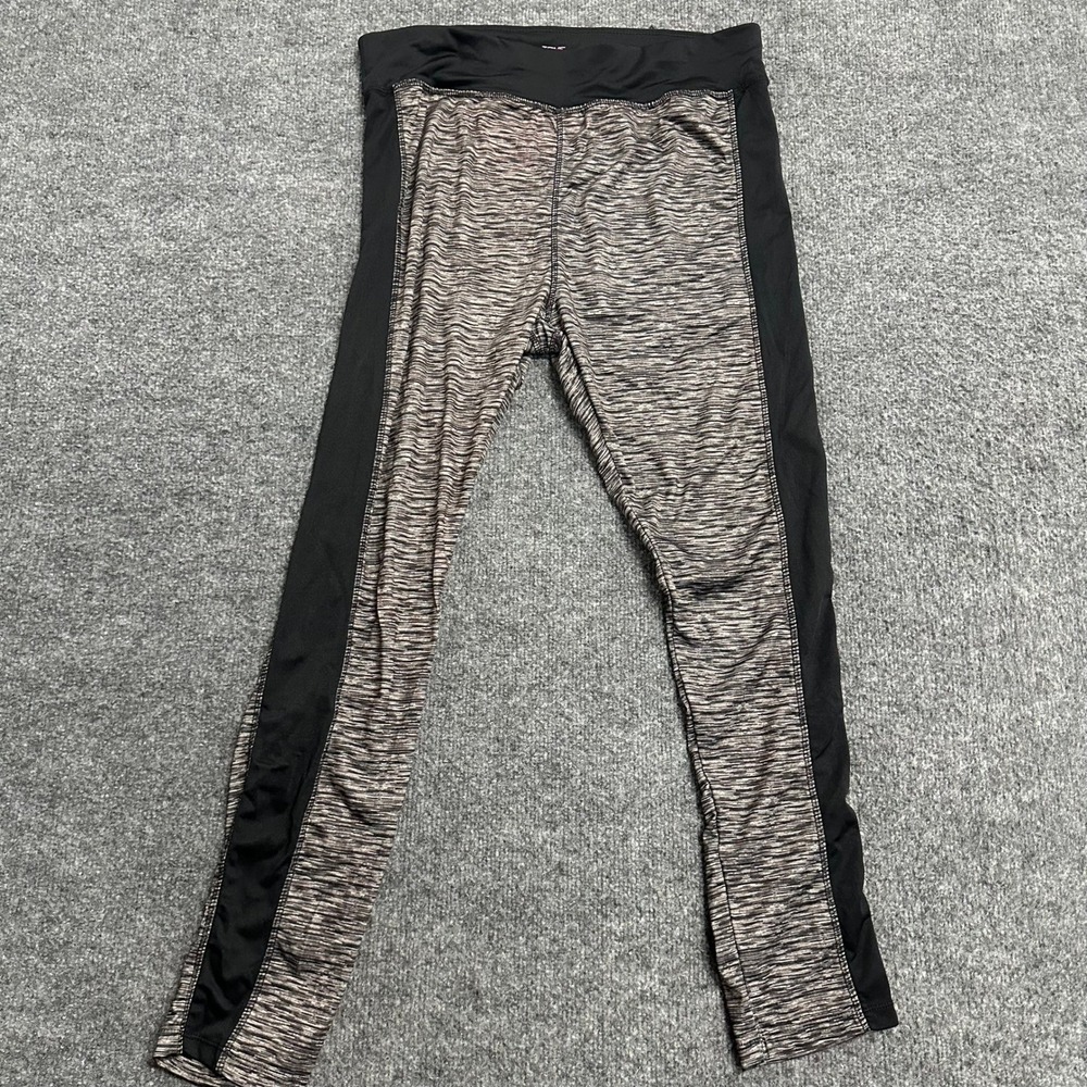 Zone Pro Leggings Womens XL Black Gray Space Dye Stretch Athletic Yoga Pants
